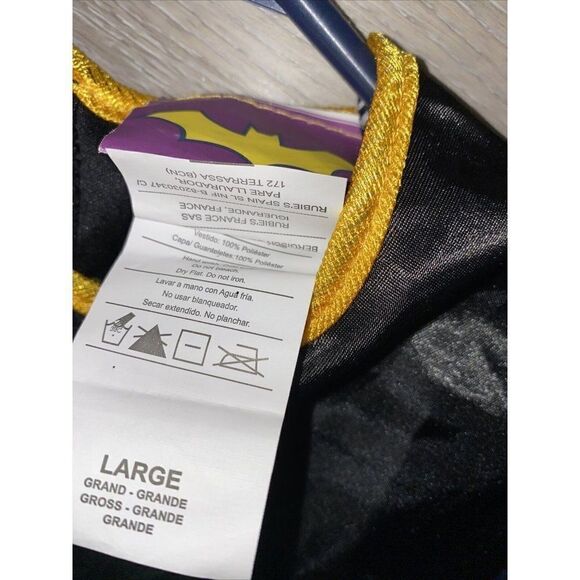 BATGIRL BATMAN TUTU DRESS SUPERHERO Halloween 2 pc girl's COSTUME  LARGE - Picture 5 of 5